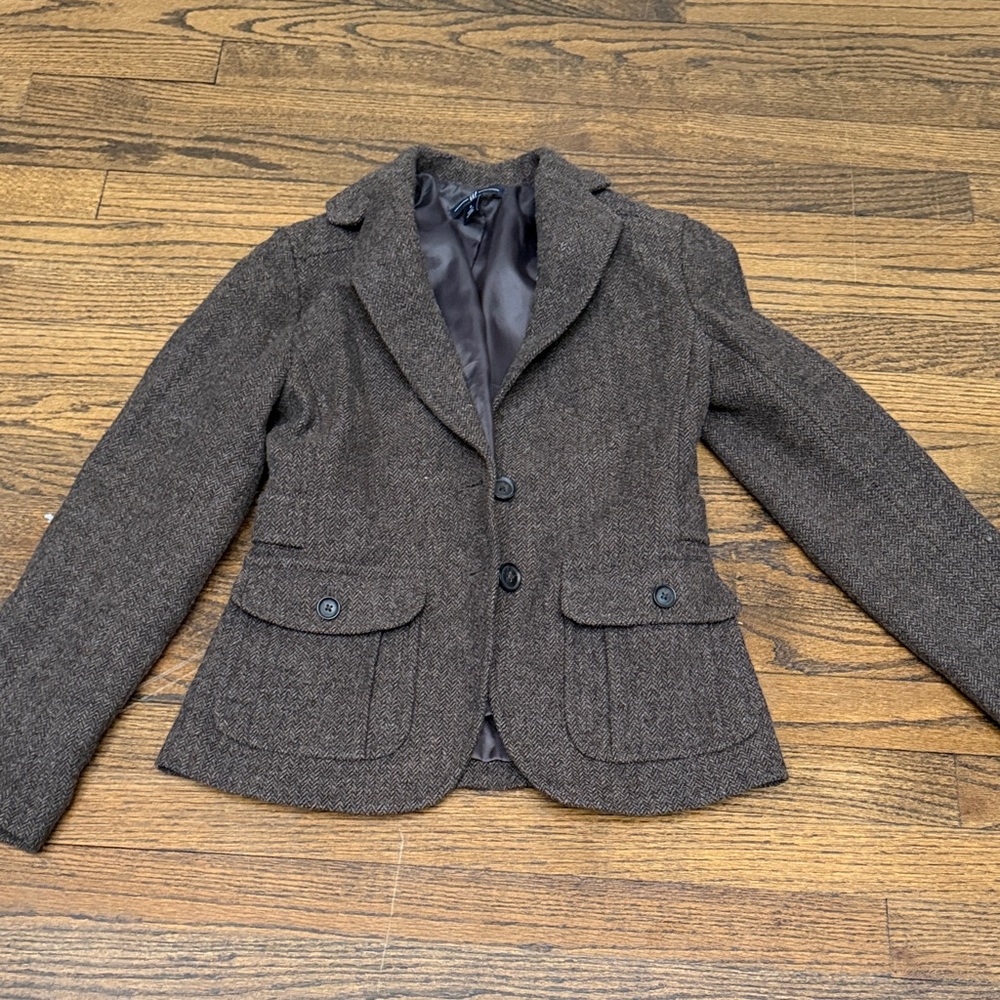 Gap Brown Tweed Blazer size 0